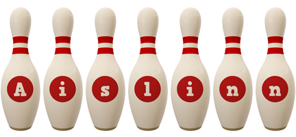 Aislinn bowling-pin logo