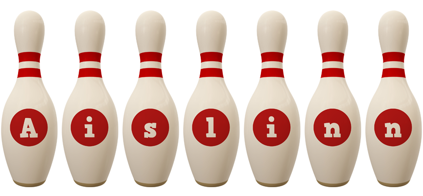 Aislinn bowling-pin logo