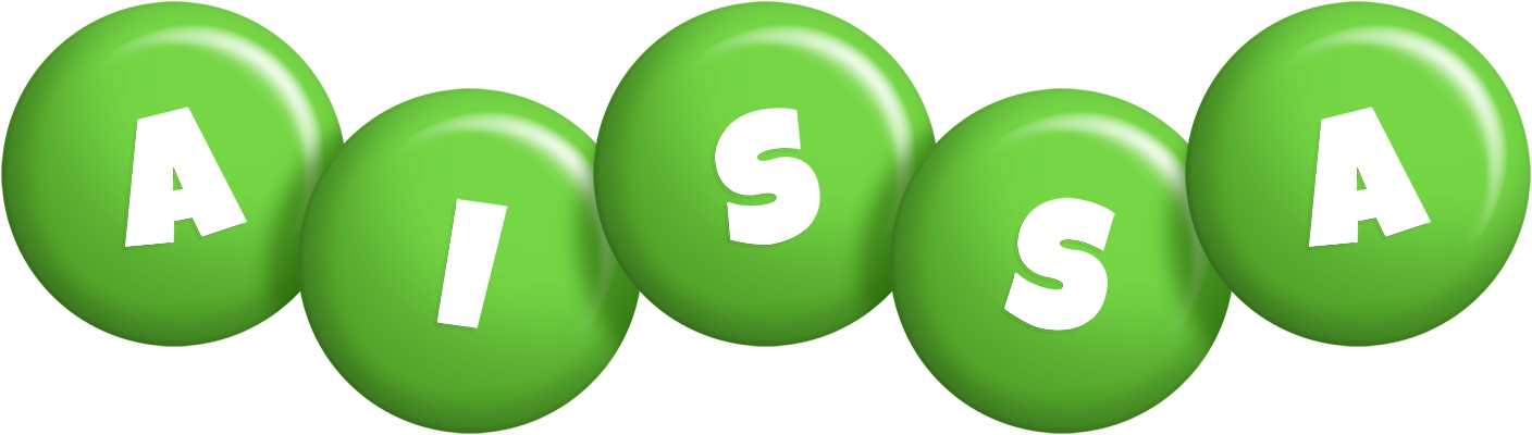 Aissa candy-green logo