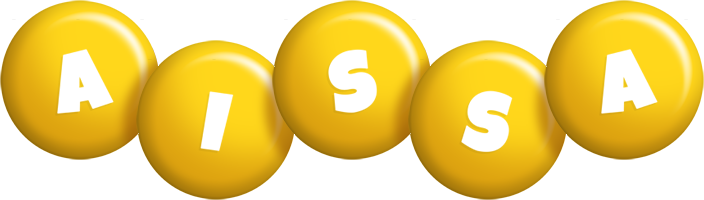 Aissa candy-yellow logo