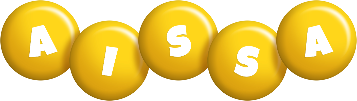 Aissa candy-yellow logo