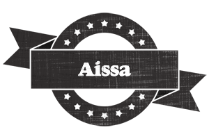 Aissa grunge logo