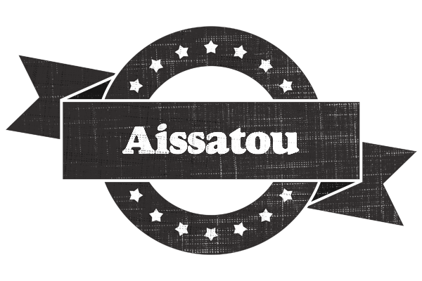 Aissatou grunge logo