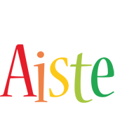 Aiste birthday logo