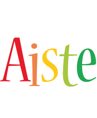 Aiste birthday logo