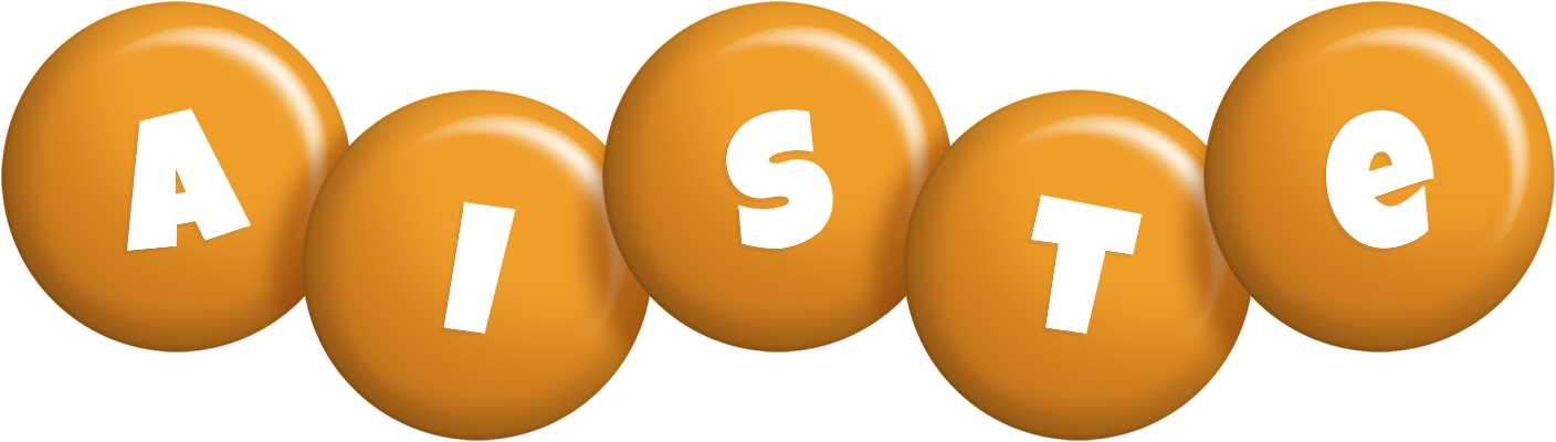 Aiste candy-orange logo