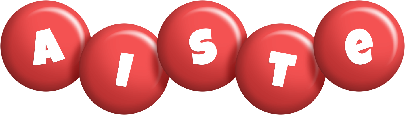 Aiste candy-red logo