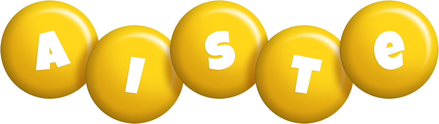 Aiste candy-yellow logo