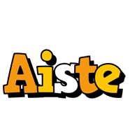 Aiste cartoon logo