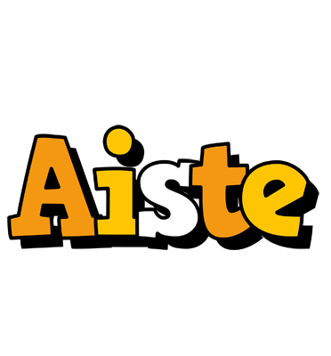 Aiste cartoon logo