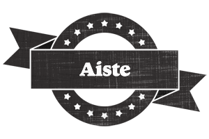 Aiste grunge logo