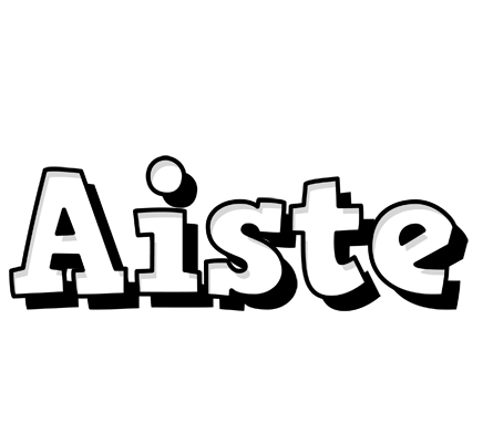 Aiste snowing logo