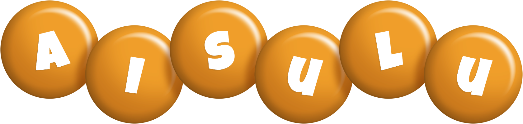 Aisulu candy-orange logo