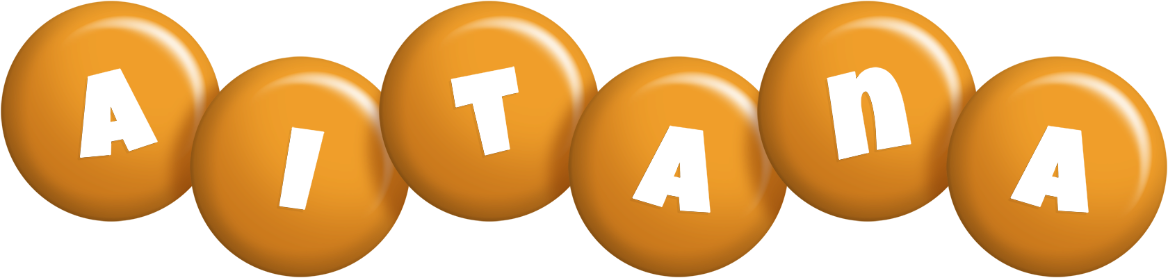 Aitana candy-orange logo