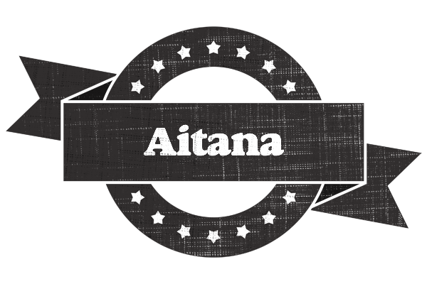 Aitana grunge logo