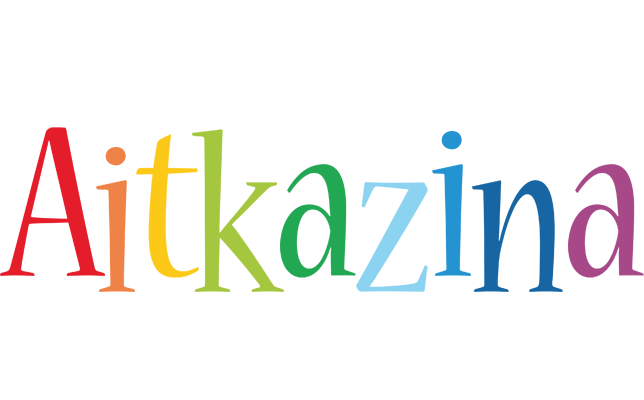 Aitkazina birthday logo