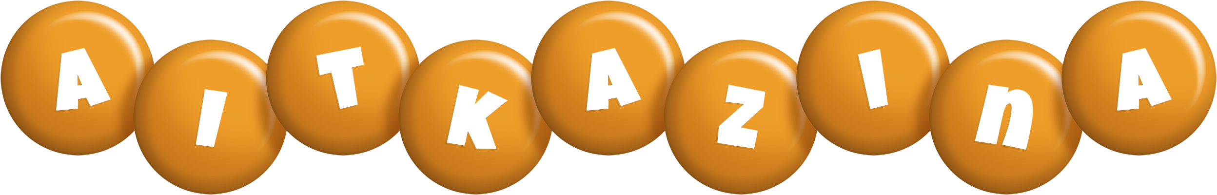 Aitkazina candy-orange logo