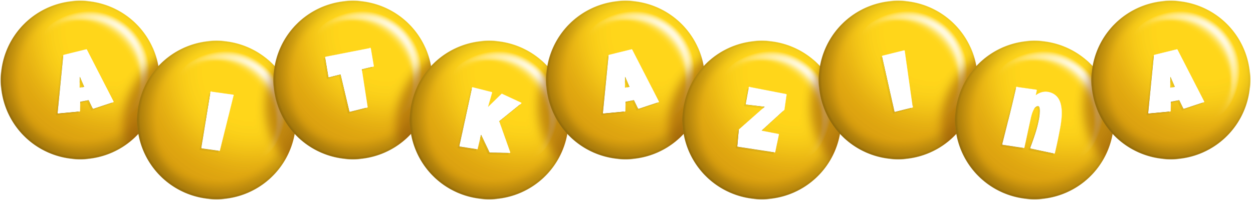 Aitkazina candy-yellow logo