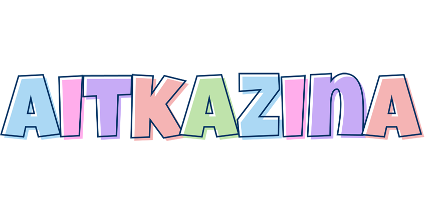 Aitkazina pastel logo