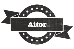 Aitor grunge logo