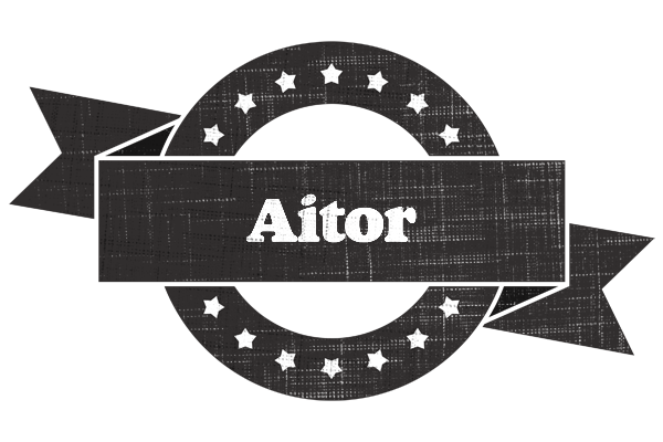 Aitor grunge logo