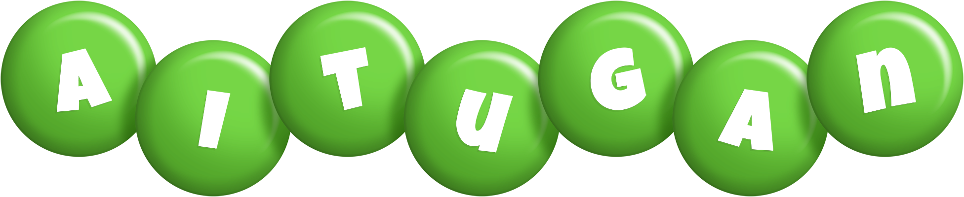 Aitugan candy-green logo