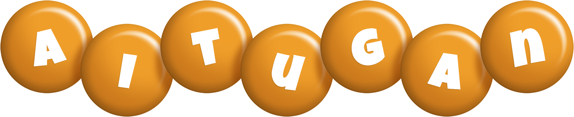 Aitugan candy-orange logo