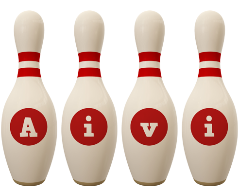 Aivi bowling-pin logo