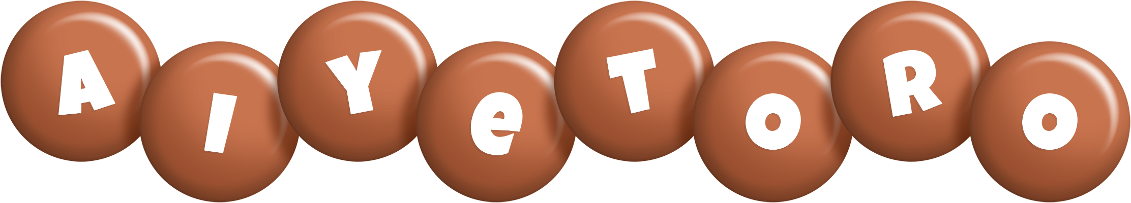 Aiyetoro candy-brown logo