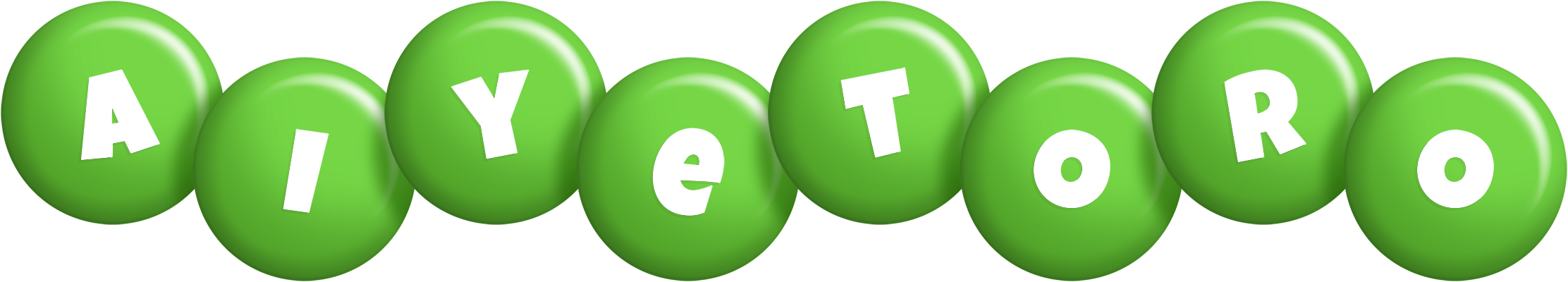 Aiyetoro candy-green logo