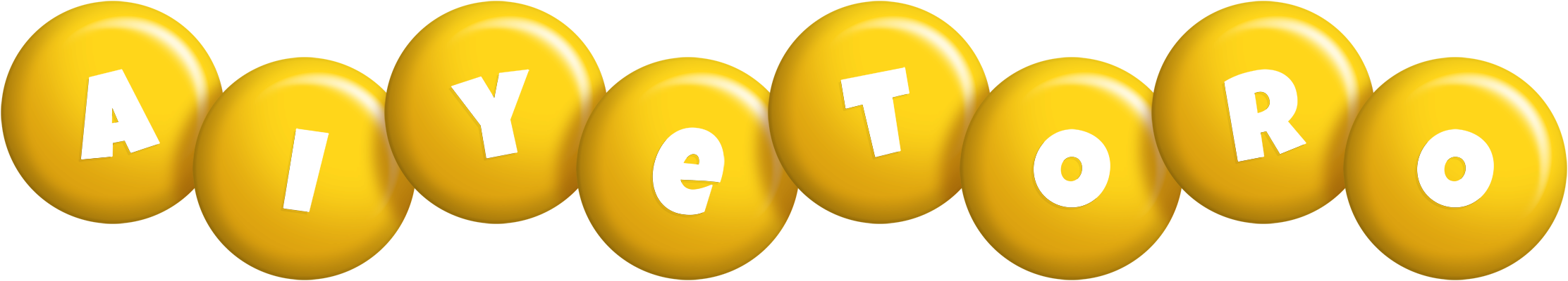 Aiyetoro candy-yellow logo