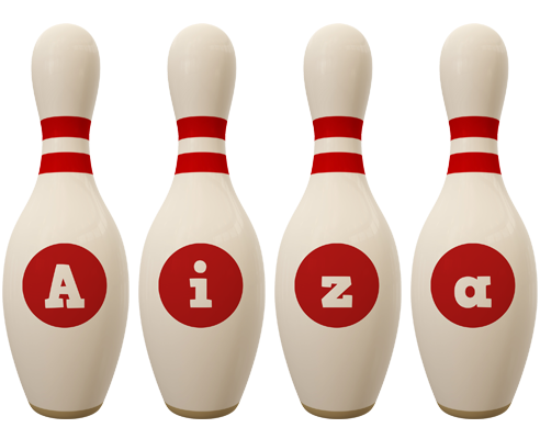 Aiza bowling-pin logo