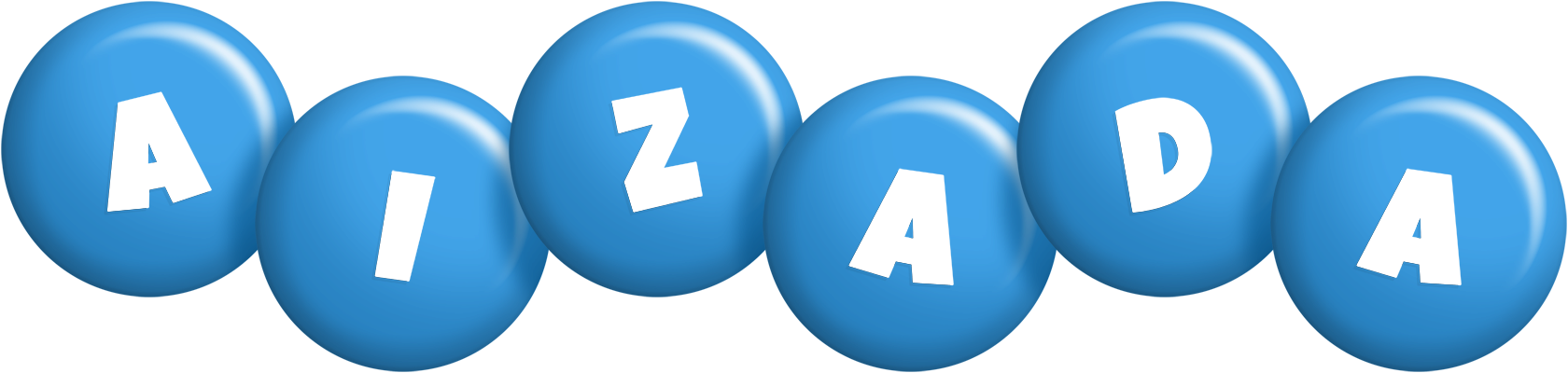 Aizada candy-blue logo