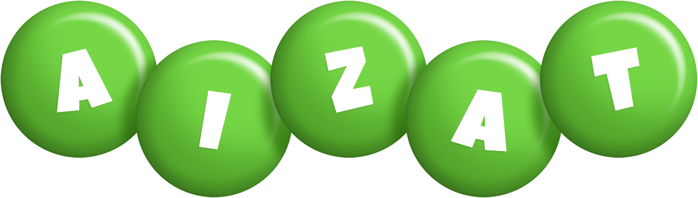 Aizat candy-green logo