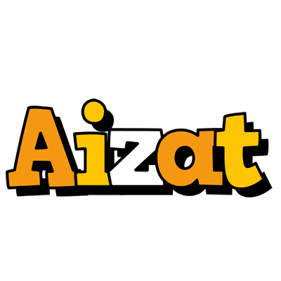 Aizat cartoon logo