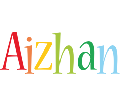 Aizhan birthday logo
