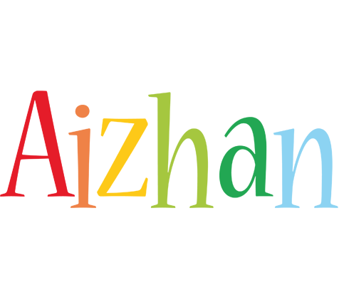 Aizhan birthday logo