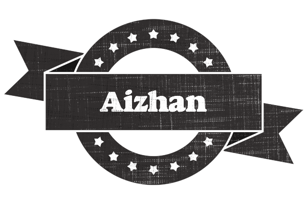 Aizhan grunge logo