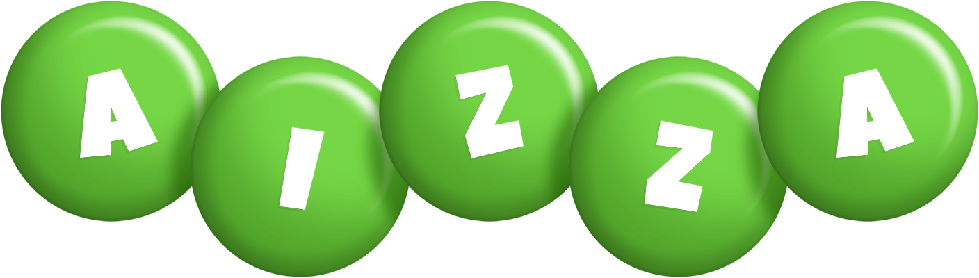 Aizza candy-green logo