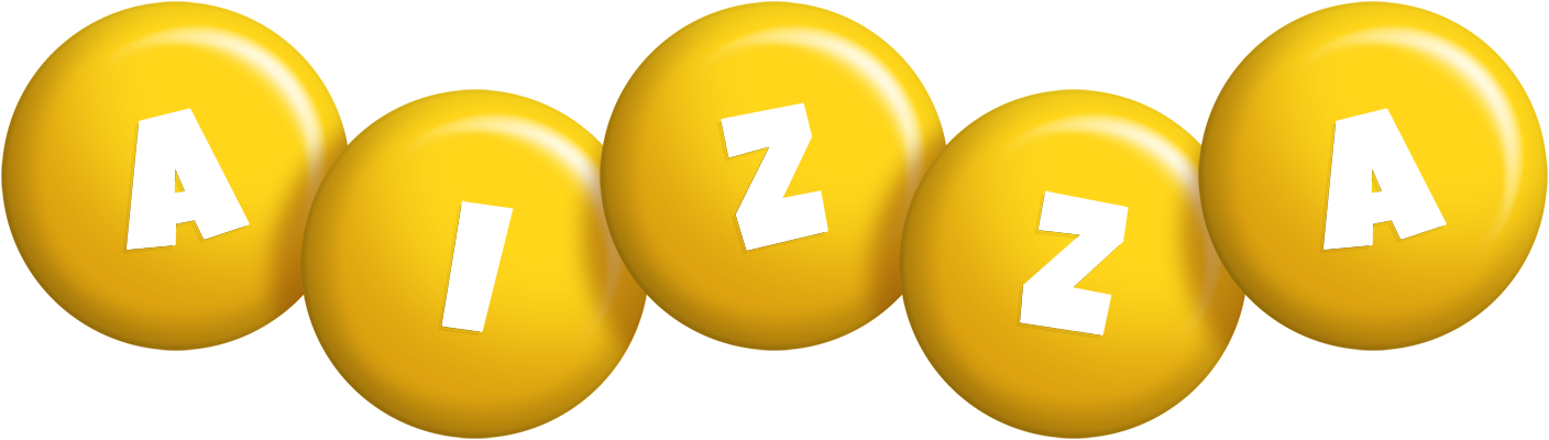 Aizza candy-yellow logo