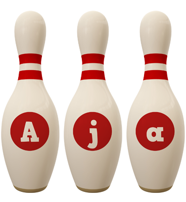 Aja bowling-pin logo