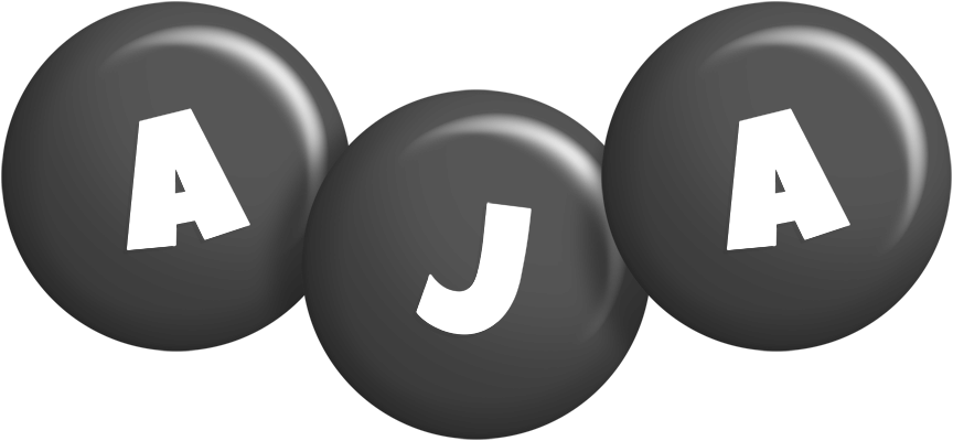 Aja candy-black logo