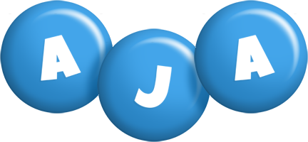 Aja candy-blue logo