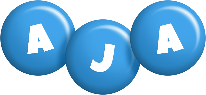 Aja candy-blue logo