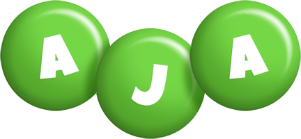 Aja candy-green logo