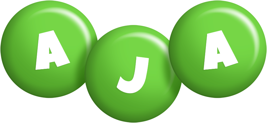Aja candy-green logo