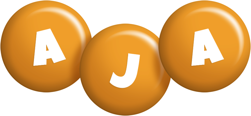 Aja candy-orange logo