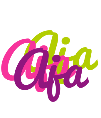 Aja flowers logo