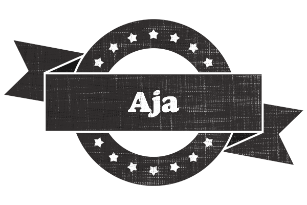 Aja grunge logo