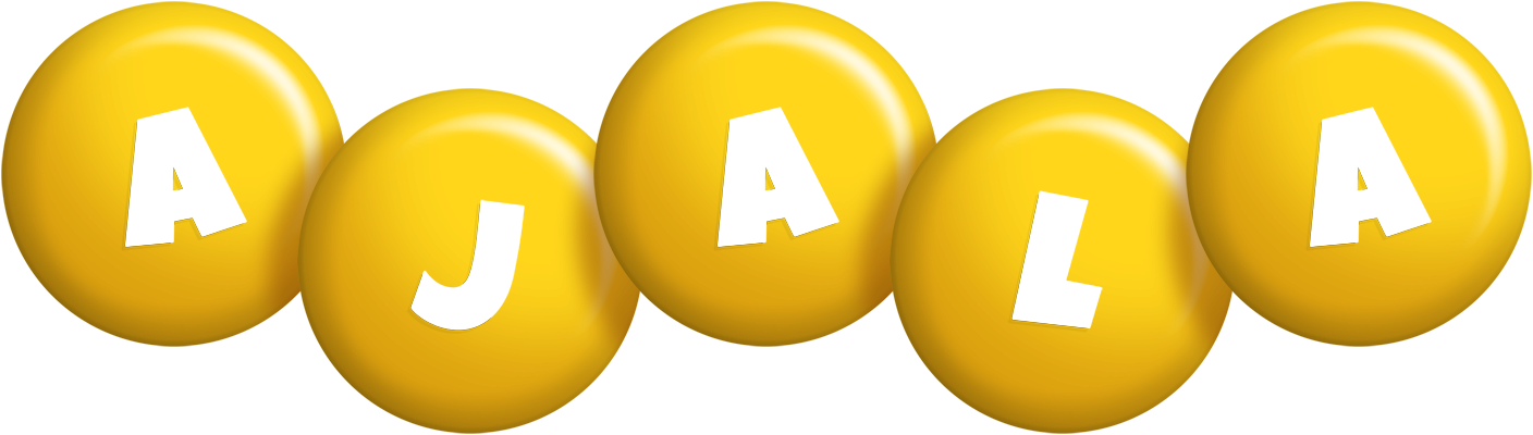 Ajala candy-yellow logo